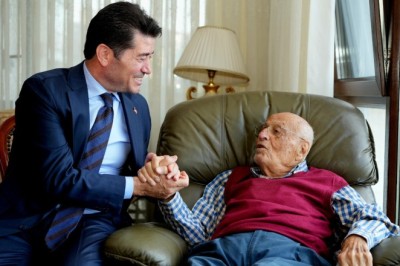 Başkan Kaya, Hasan Melek’i ziyaret etti