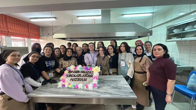Trabzon Merkez Fen Lisesi öğrencileri 'Çikolata Workshop Etkinliği' ile hem eğlendi hem öğrendi