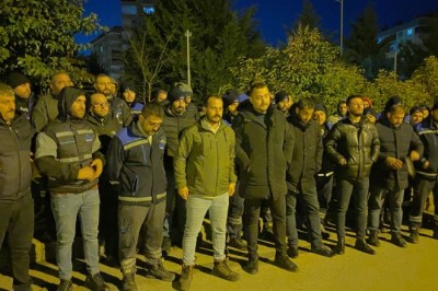 Trabzon'da enerji işçileri grevde: “Hakkımızı yedirmeyeceğiz!