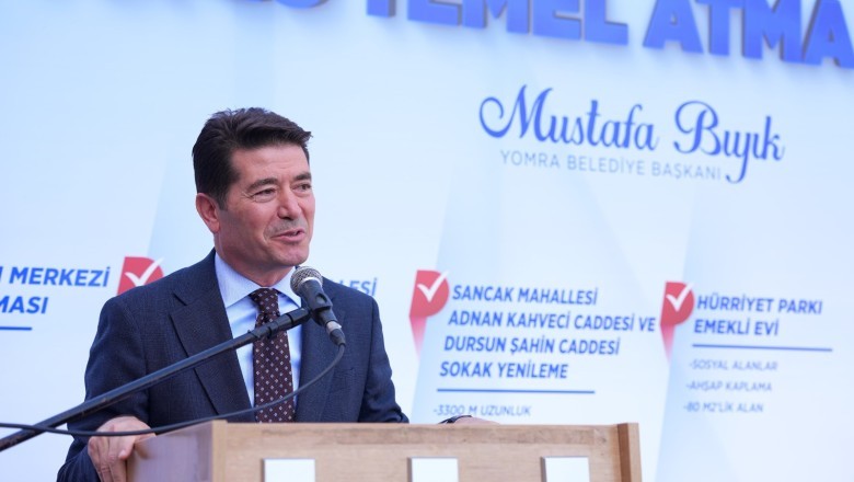 Başkan Kaya, Yomra’daki temel atma törenine katıldı