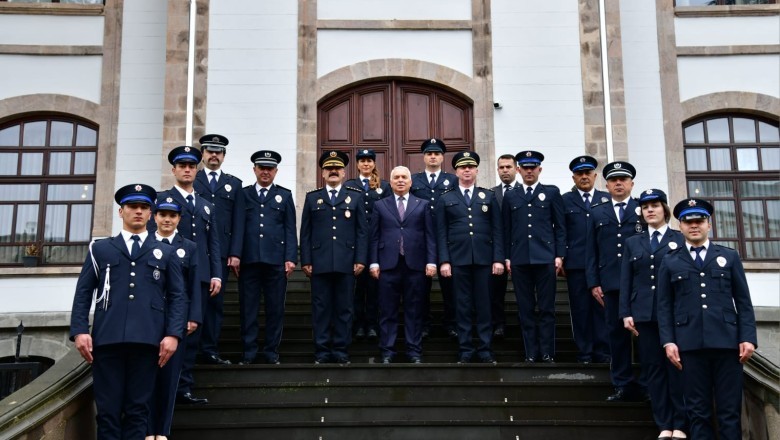 Vali Yıldırım, Polis Haftası kapsamında Emniyet Teşkilatı'nı makamında ağırladı