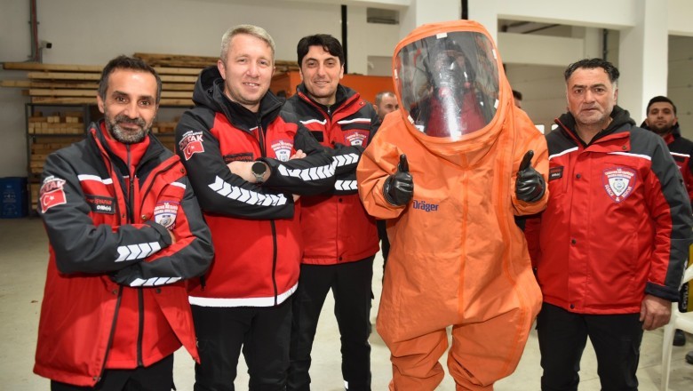 Ortahisar'ın Arama-Kurtarma Ekibi, GPS ve Kimyasal Eğitimi aldı