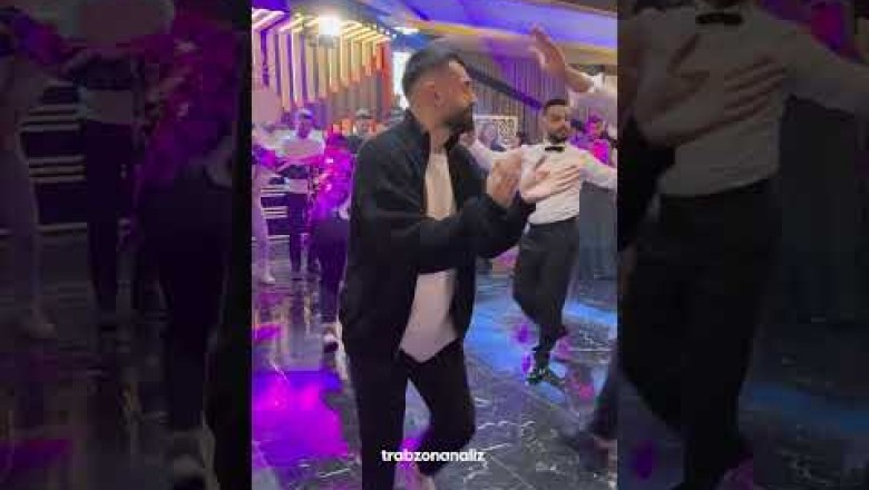 Trabzon'da düğünde keyifli anlar!