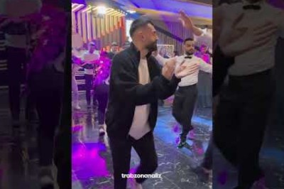Trabzon'da düğünde keyifli anlar!