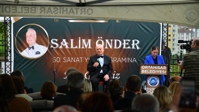 Ortahisar Belediyesi, Salim Önder'in 50. sanat yılını kutladı