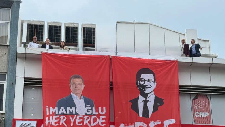 CHP Trabzon İl Başkanlığı'ndan Ekrem İmamoğlu'na destek pankartı!