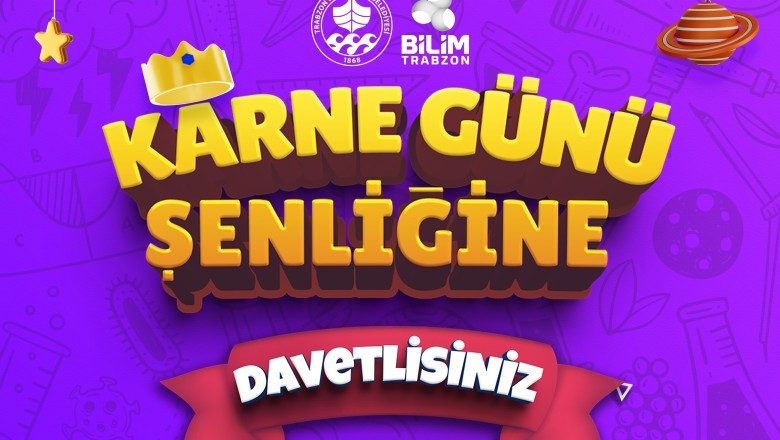Büyükşehirden eğlenceli karne günü