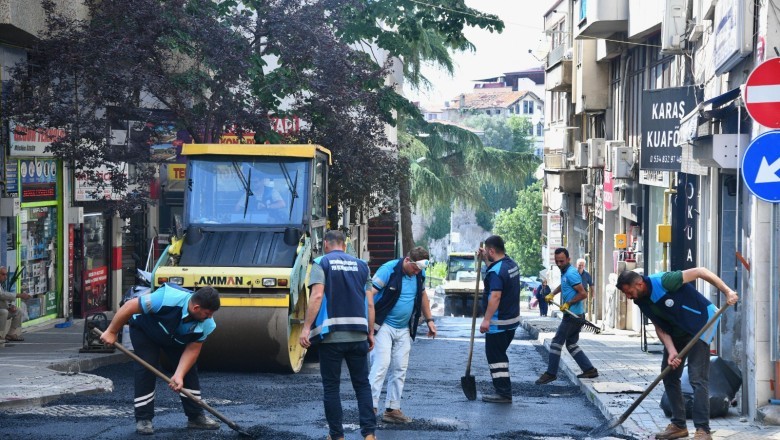 Ortahisar'da yollar yenileniyor