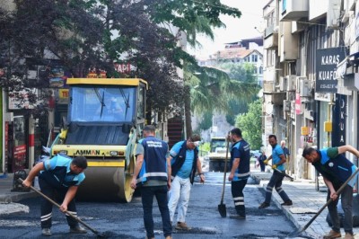 Ortahisar'da yollar yenileniyor