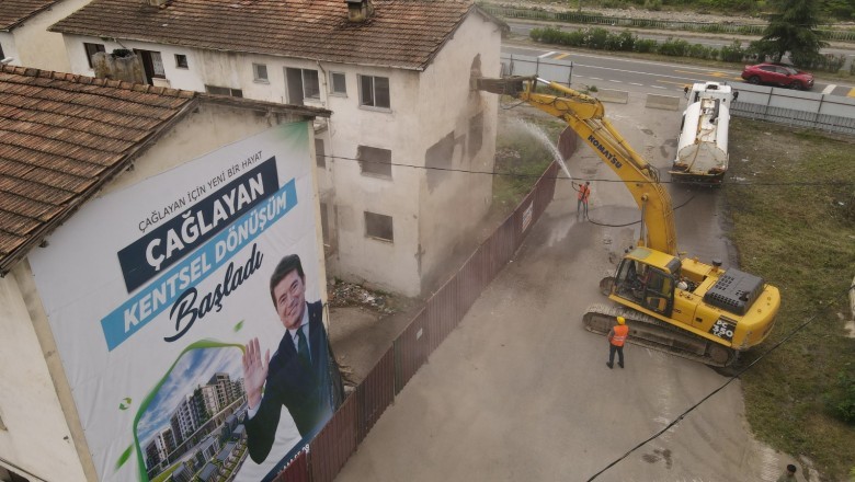 Çağlayan Kentsel dönüşüm projesi hızla ilerliyor