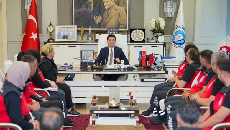 Ortahisar Belediyesi arama kurtarma ekibi 'Ortak' göreve hazır