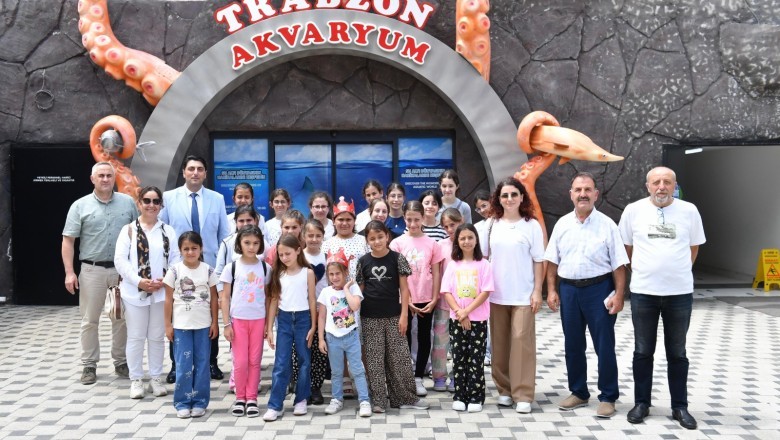 Çocuklar, Tünel Akvaryum'daki etkinlikte gönüllerince eğlendi
