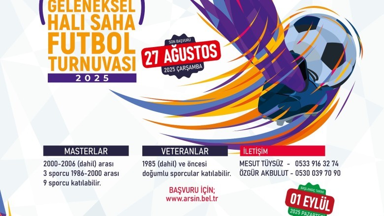 Arsin Belediyesi'nden 3. Geleneksel halı saha futbol turnuvası