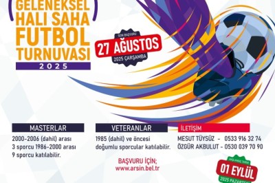 Arsin Belediyesi'nden 3. Geleneksel halı saha futbol turnuvası