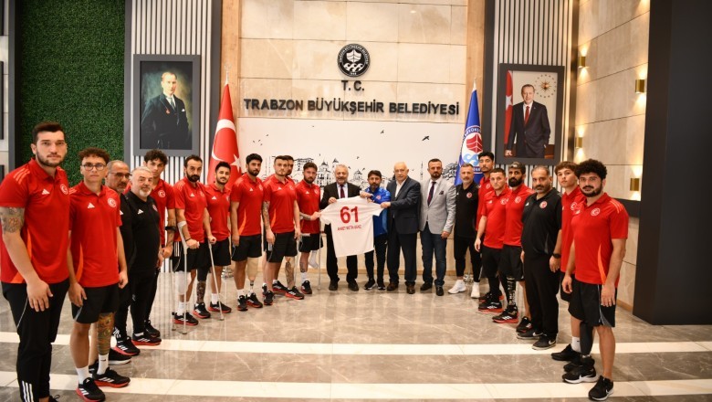 Ampute Milli Takımı'ndan Büyükşehir'e ziyaret