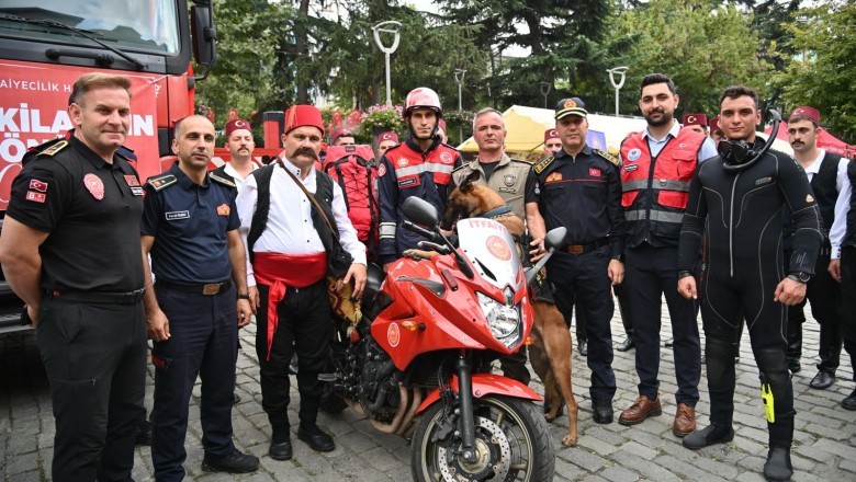 Trabzon'da motorlu itfaiye timi kuruldu