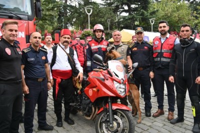 Trabzon'da motorlu itfaiye timi kuruldu