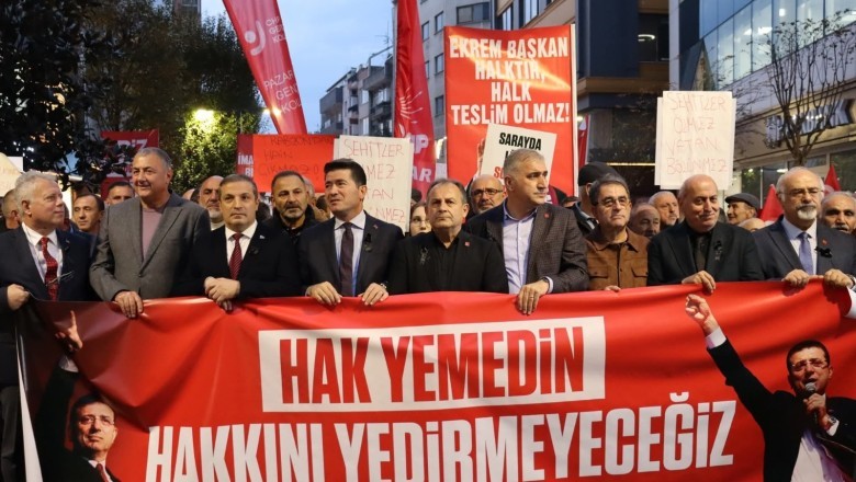 CHP Trabzon’dan  İmamoğlu iddianamesine protesto