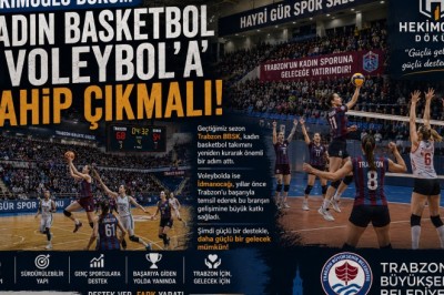 Hekimoğlu Döküm, Trabzon Kadın Basketbolu ve Voleyboluna Sahip Çıkmalı!