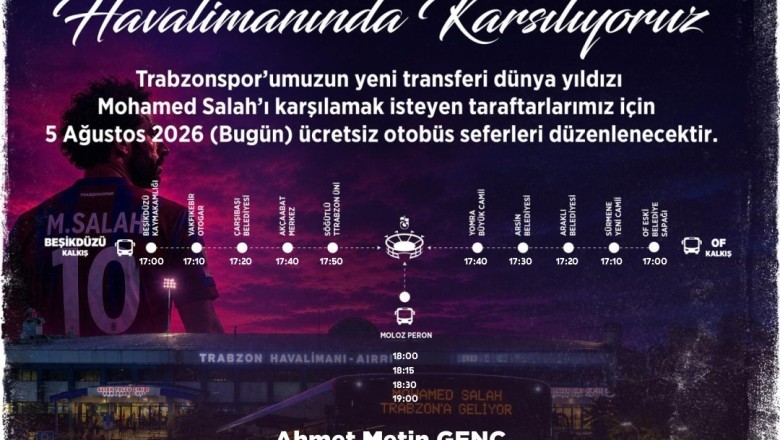 Büyükşehir'den Salah için ücretsiz otobüs seferleri